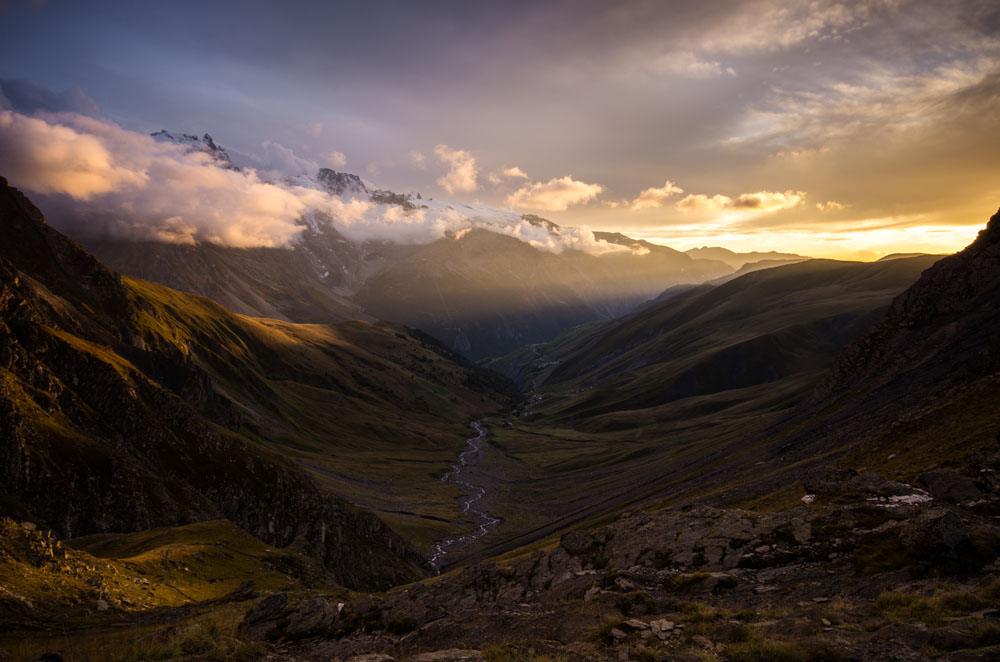 P'tit coup de lumière sur la Meije