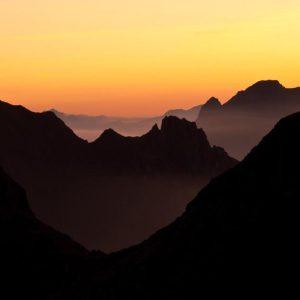 Dernières lueurs au Col du Bresson