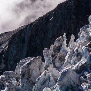 la glace et les nuages